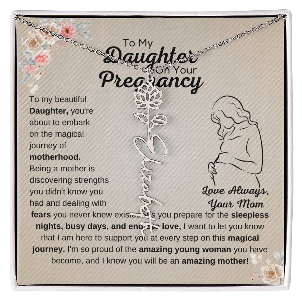 Beautiful Gift for Pregnant Daughter from Mother - July