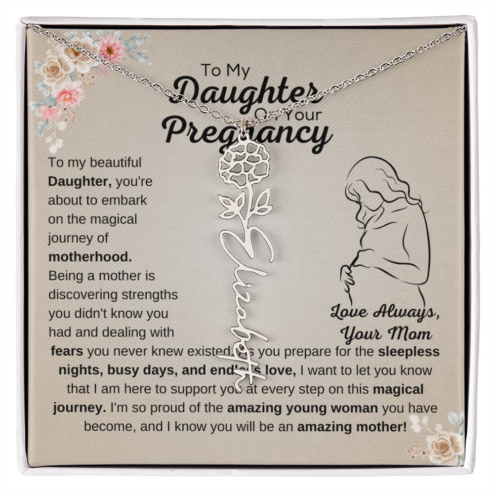 Beautiful Gift for Pregnant Daughter from Mother - October