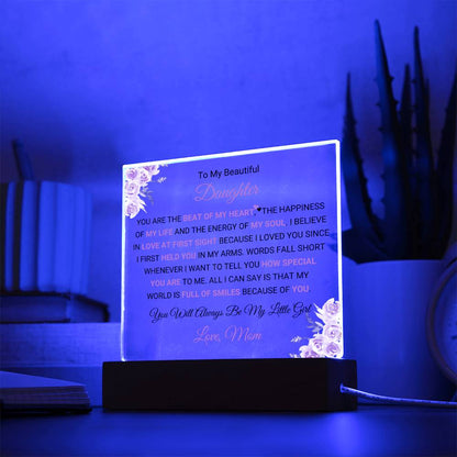 Acrylic Plaque with sentimental message