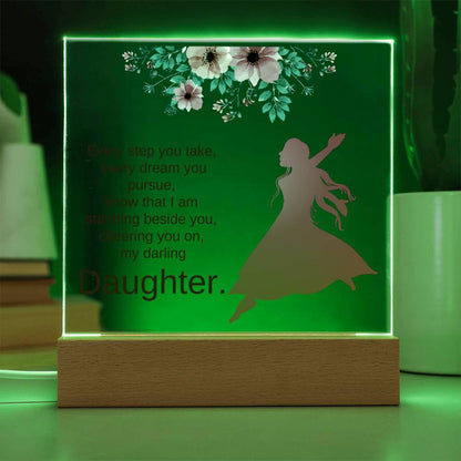 Heartfelt Acrylic Plaque for Daughters