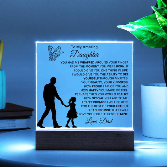 Premium Acrylic Plaque for Daughter