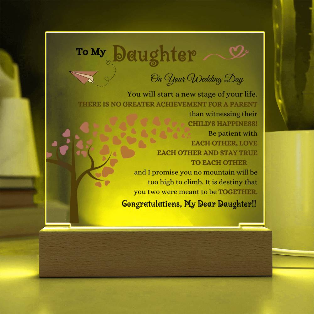 Premium Acrylic Wedding Plaque