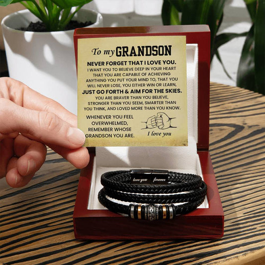 To My Grandson Bracelet