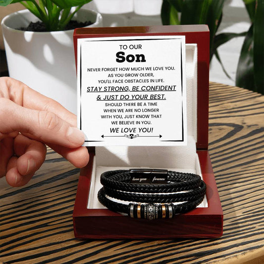 Love You Forever bracelet for Son