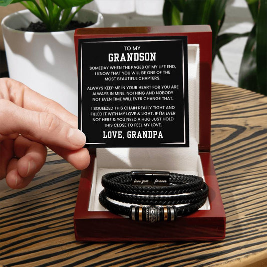 Love You Forever Grandson Bracelet