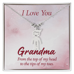 New Grandma Necklace, Sentimental Jewelry Gift, Celebrate First Grandchild, I Love Grandma