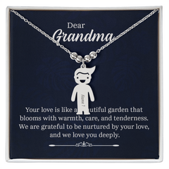 Elegant Necklace For Grandma, Meaningful Jewelry Keepsake, Cherished Gift, Dear Grandma