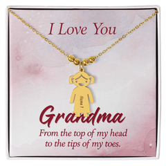 New Grandma Necklace, Sentimental Jewelry Gift, Celebrate First Grandchild, I Love Grandma