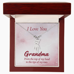 New Grandma Necklace, Sentimental Jewelry Gift, Celebrate First Grandchild, I Love Grandma