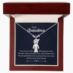 Elegant Necklace For Grandma, Meaningful Jewelry Keepsake, Cherished Gift, Dear Grandma