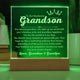 Premium Acrylic Plaque for Grandson