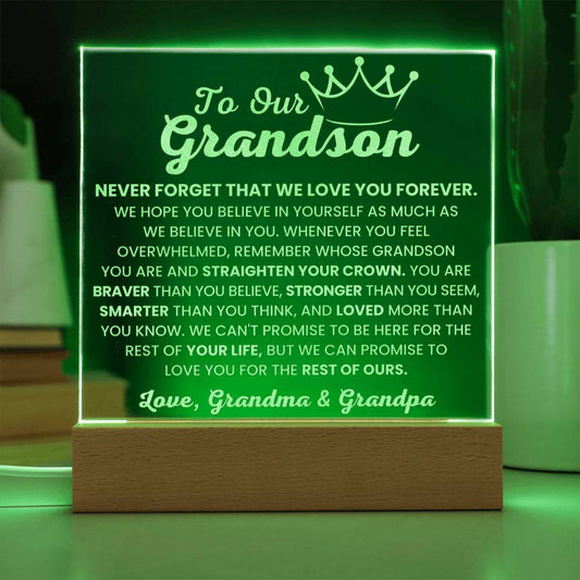 Unique Grandson Gift from Grandma and Grandpa