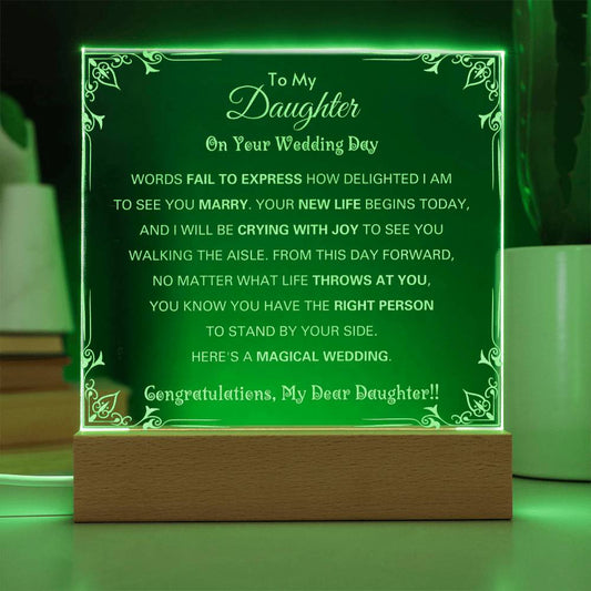 Unique Gift for Daughter On Wedding Day