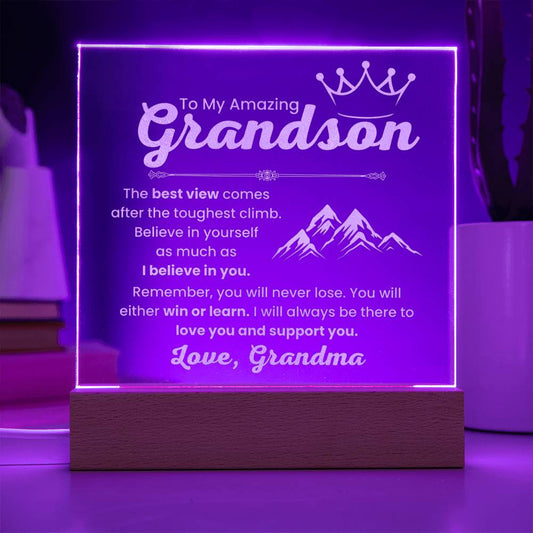 Engraved-Acrylic-Plaque-Grandson-Love