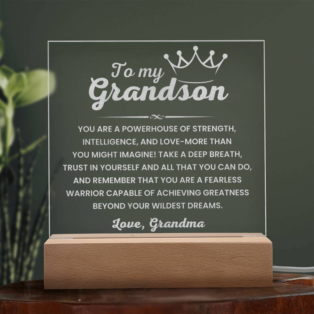 Personalized grandson gift from grandma