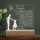 Best Gift for Daughter from Dad | Engraved Acrylic Plaque for Birthday, Graduation, Christmas, & Just Because