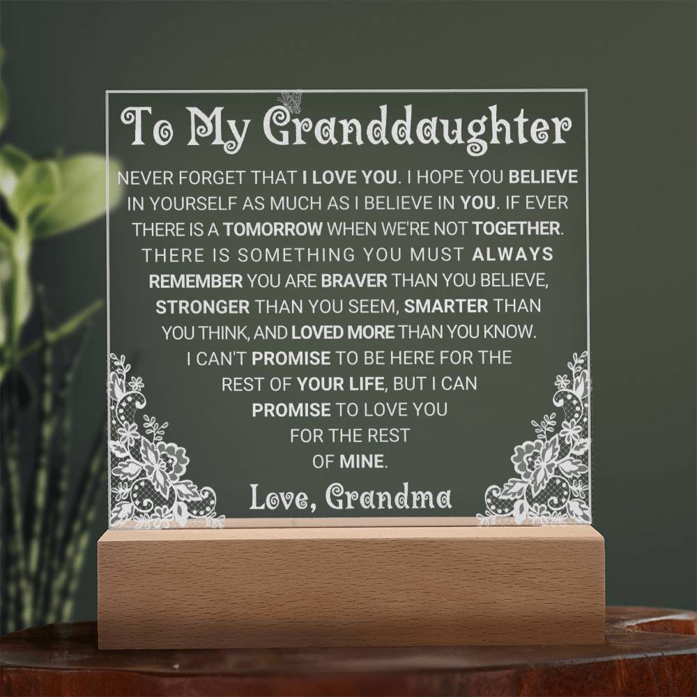 Engraved Plaque for Teen Girl Birthday