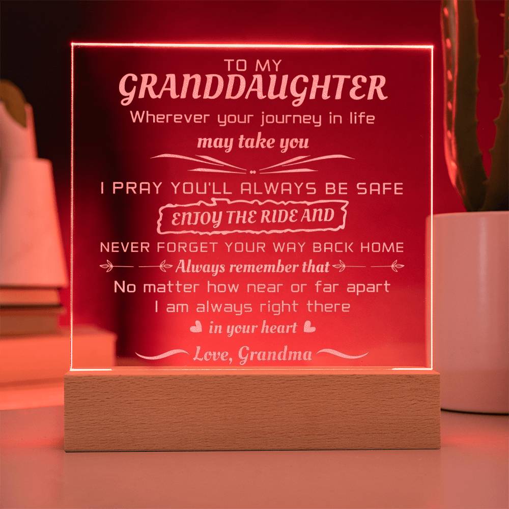 Engraved Acrylic Keepsake for Her