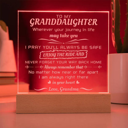 Engraved Acrylic Keepsake for Her