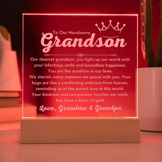 Premium Acrylic Plaque for Grandson