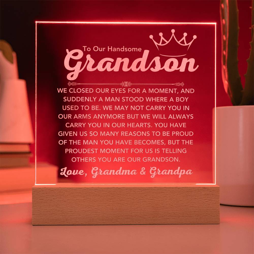 Graduation Gift for Him LED Plaque Present