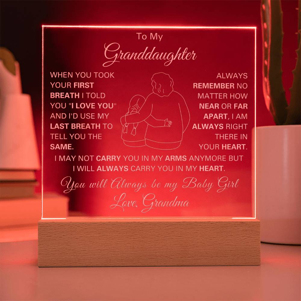 Unique Keepsake for Granddaughter