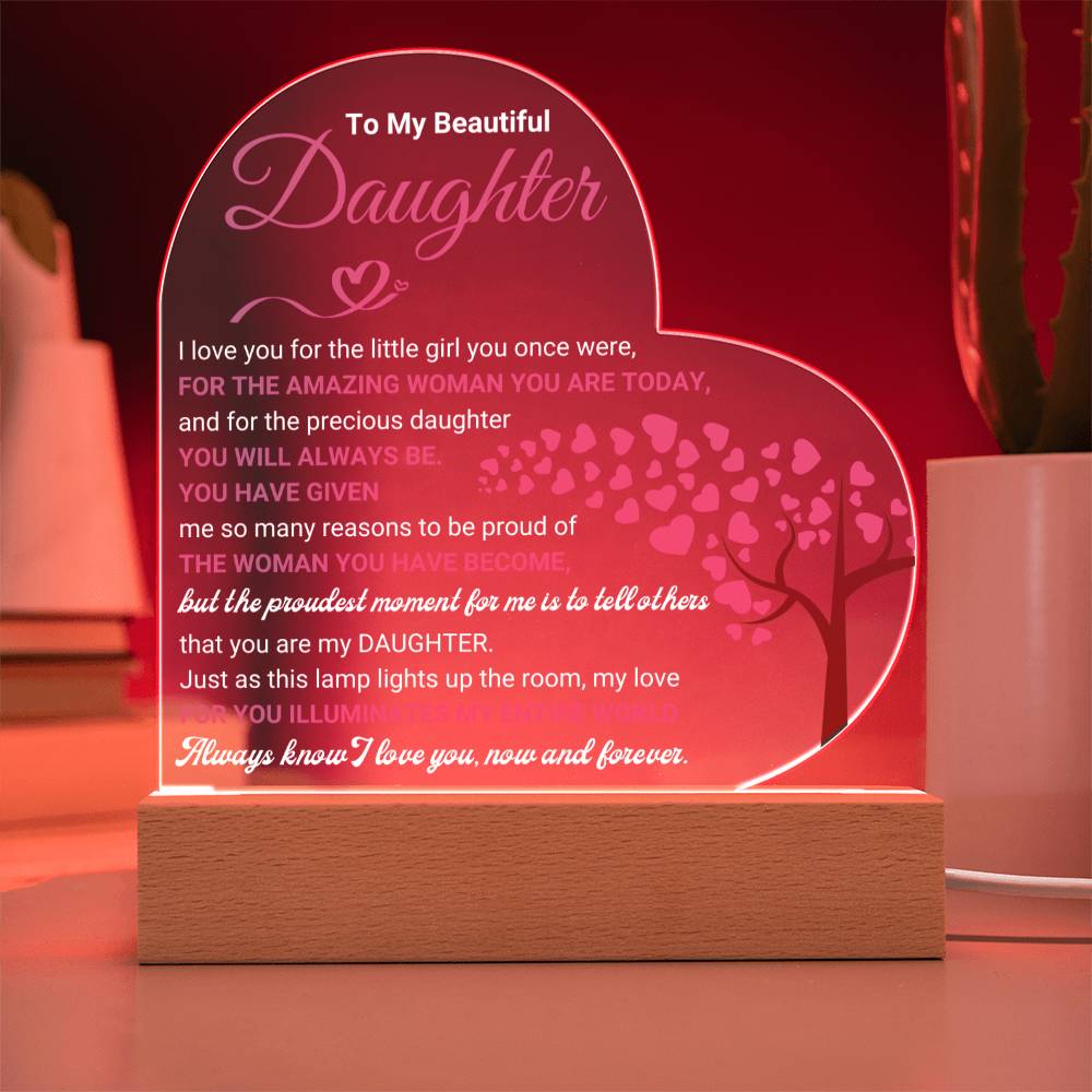 Daughter Keepsake Gift Acrylic