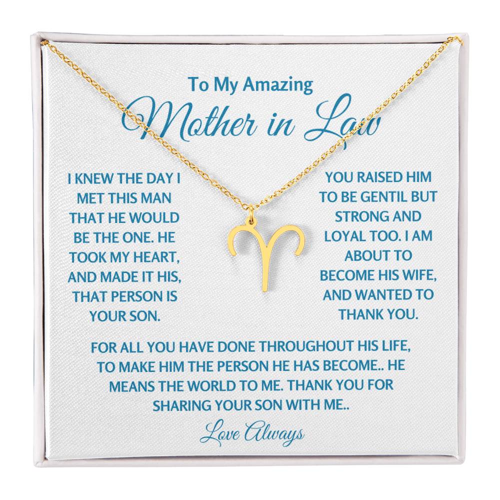 Mother In Law Jewelry Gift - Aries Gold