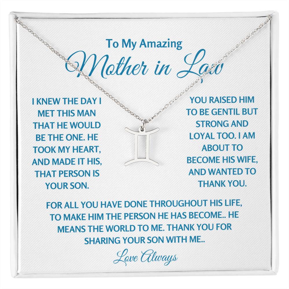 Mother In Law Jewelry Gift - gemini