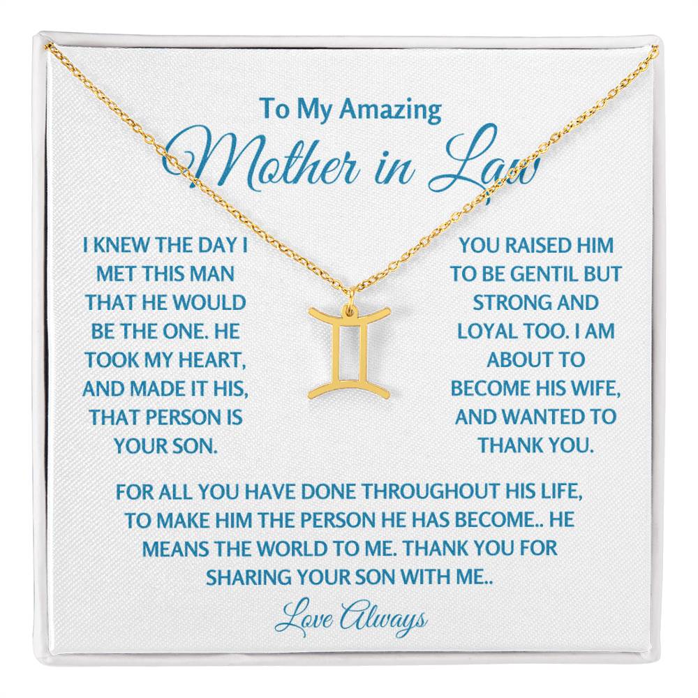 Mother In Law Jewelry Gift - Gemini Gold