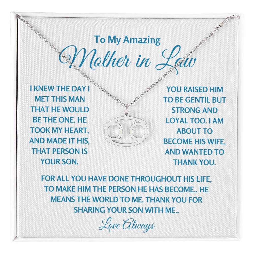 Mother In Law Jewelry Gift - Cancer