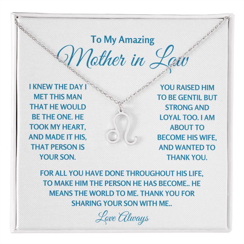 Mother In Law Jewelry Gift - LEo