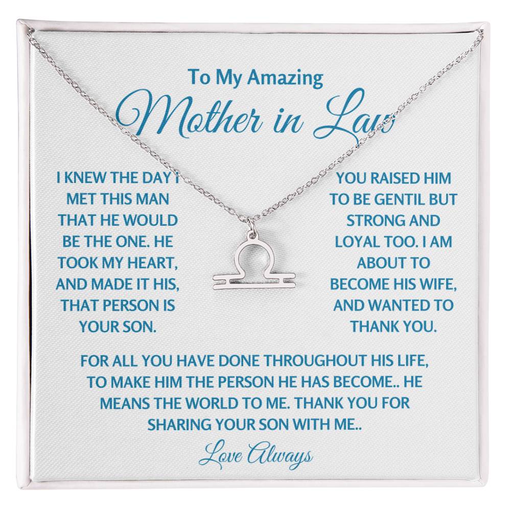 Mother In Law Jewelry Gift - Libra