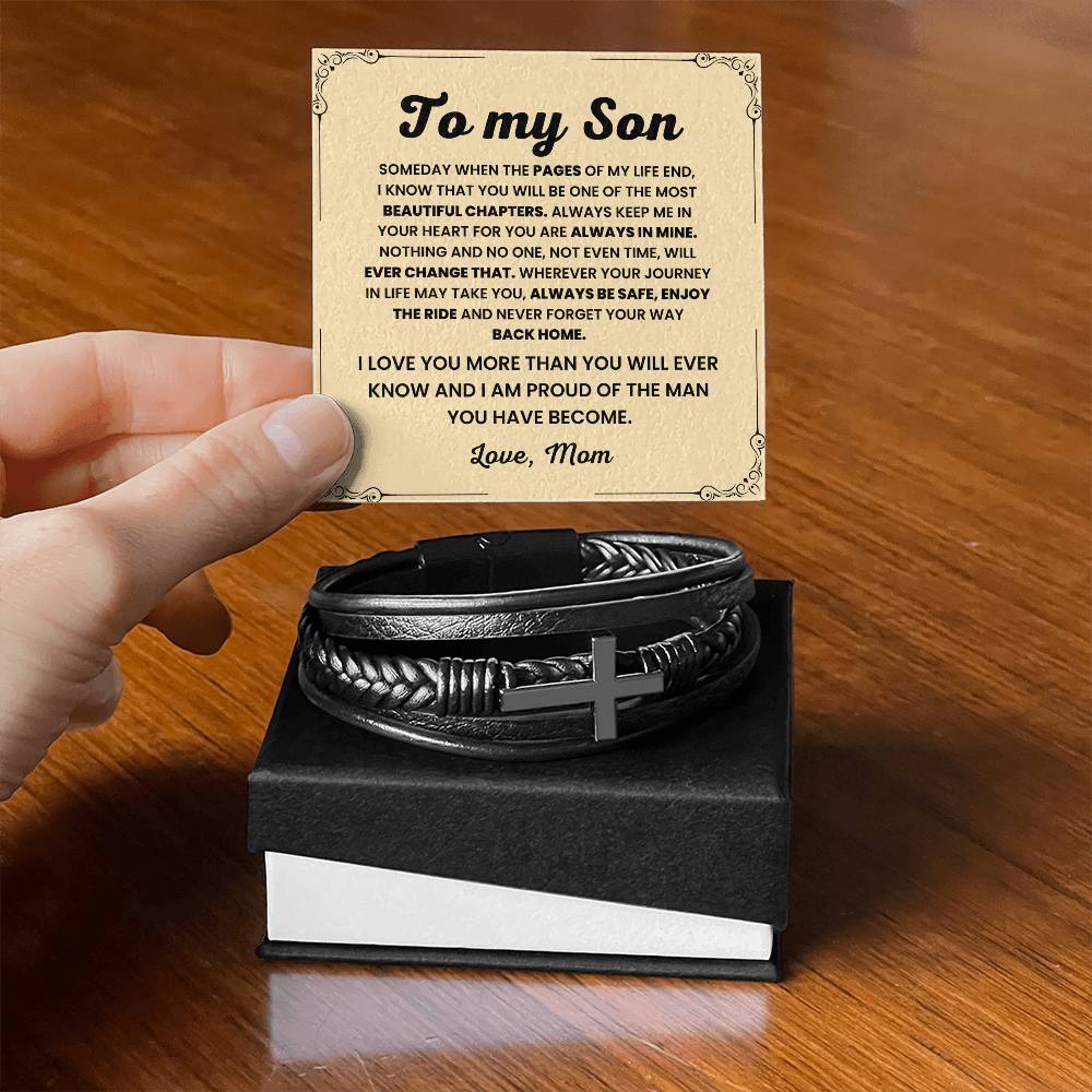 Heartfelt Present for Son - Graduation Keepsake Bracelet