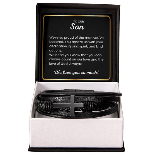 Son Cross Bracelet Gift