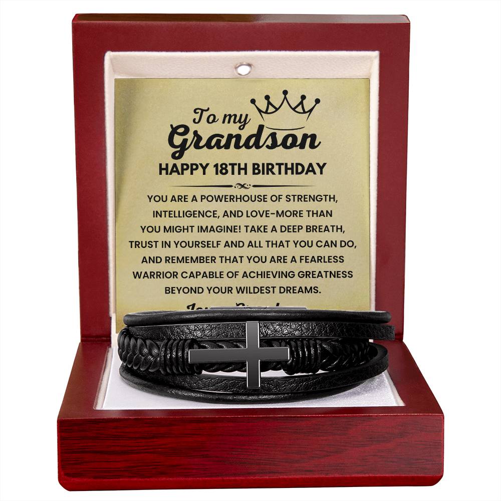 Keepsake Bracelet for Grandson's 18th Birthday
