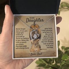 To My Daughter - I'm Proud To Be Your Father - Forever Love Necklace