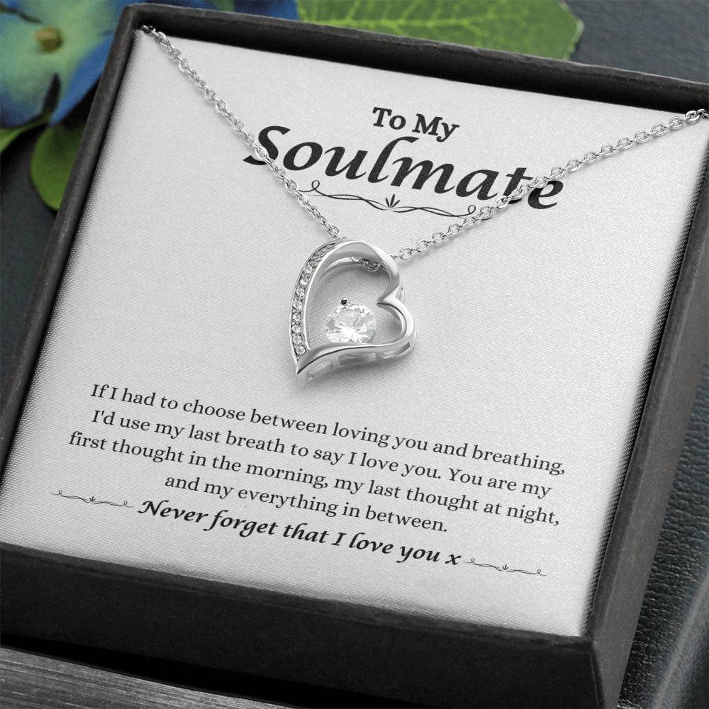 To My Soulmate Present Necklace