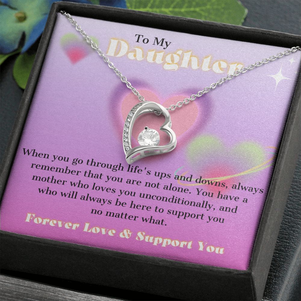 To My Daughter - Love And Support You Unconditionally Necklace
