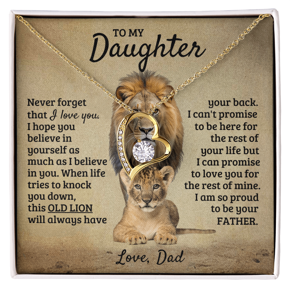 To My Daughter - I'm Proud To Be Your Father - Forever Love Necklace