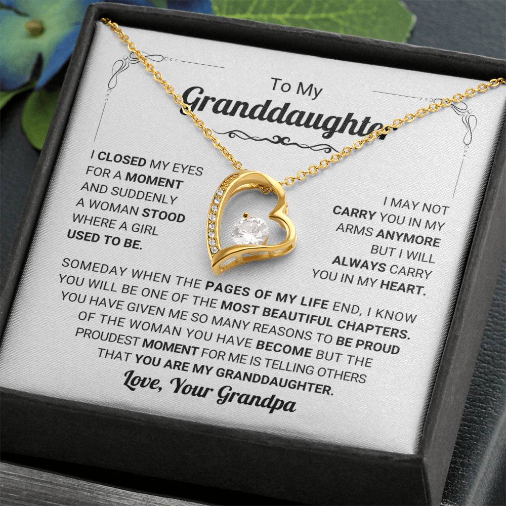 Beautifully Crafted Granddaughter Necklace