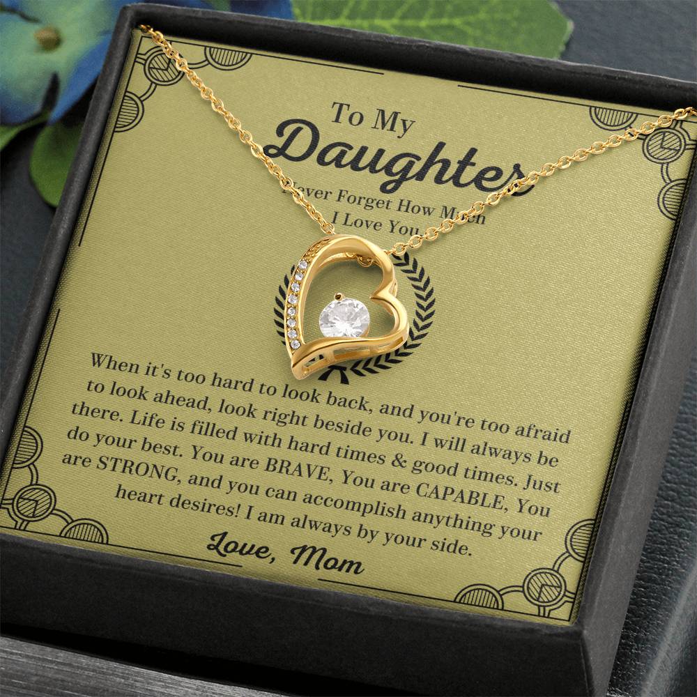 18k Yellow Gold Finish Necklace for Daughter