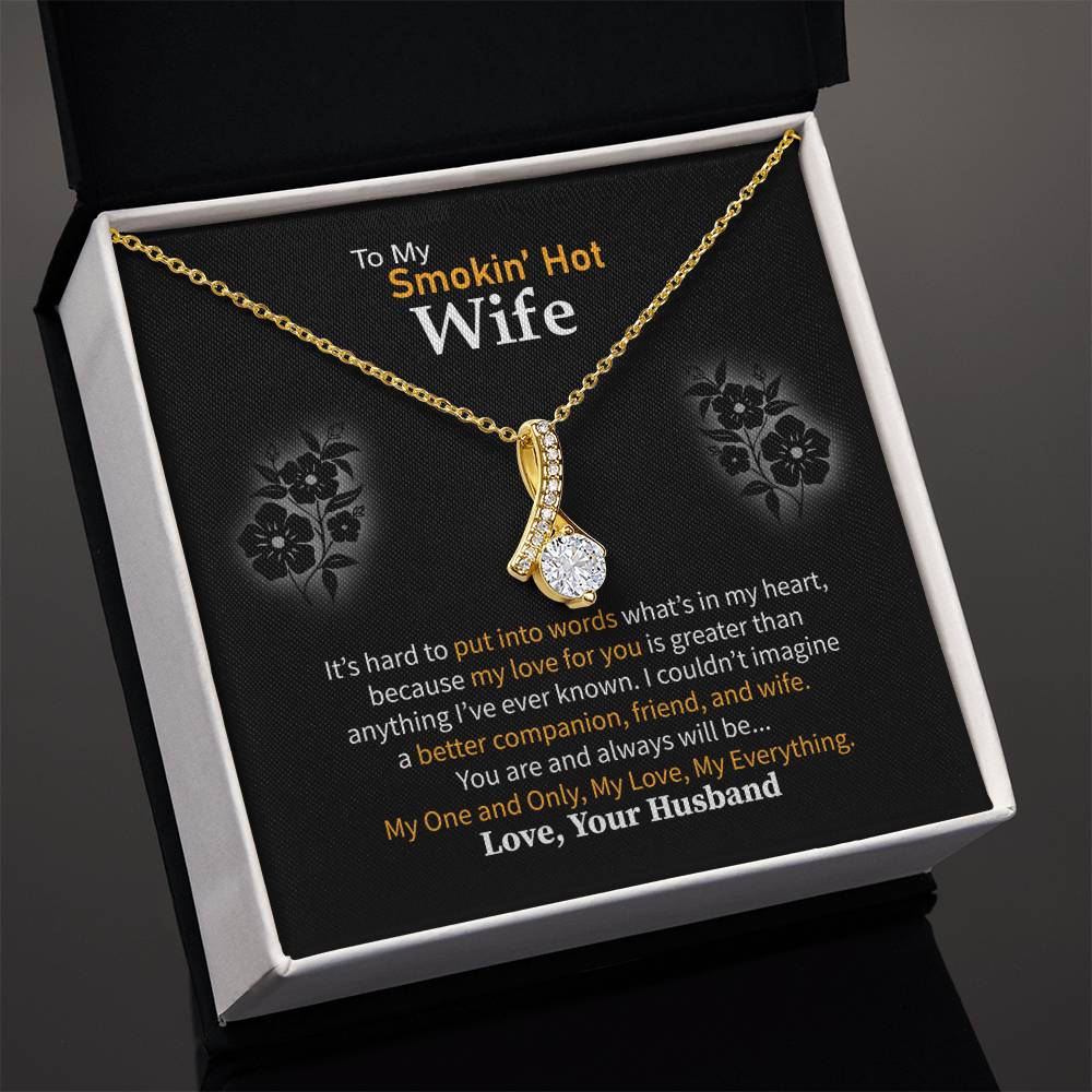 Anniversary & Valentine’s Day Gift for Wife - Emotional Jewelry from Husband - Alluring Beauty Necklace
