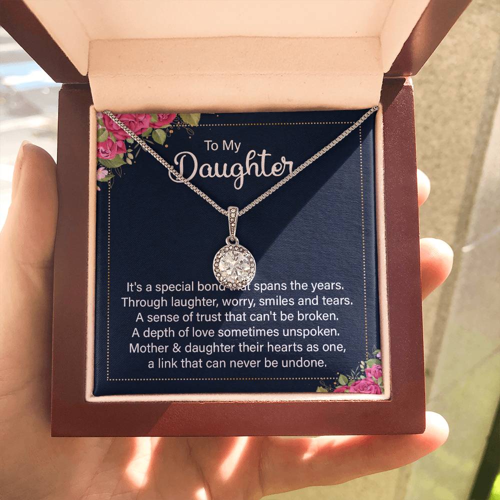 To My Daughter Necklace – Top Gift for Daughter Birthday Graduation – Eternal Hope Necklace