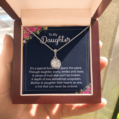 To My Daughter Necklace – Top Gift for Daughter Birthday Graduation – Eternal Hope Necklace