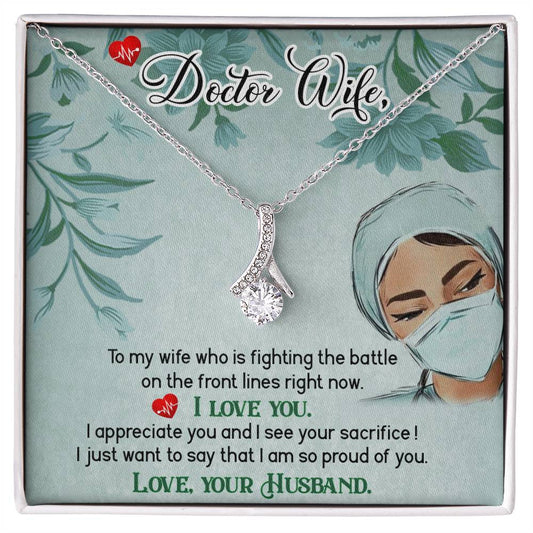 Perfect Gift for Doctor Wife - Meaningful Jewelry from Husband for Any Occasion Including Valentine’s Day - Alluring Beauty Necklace