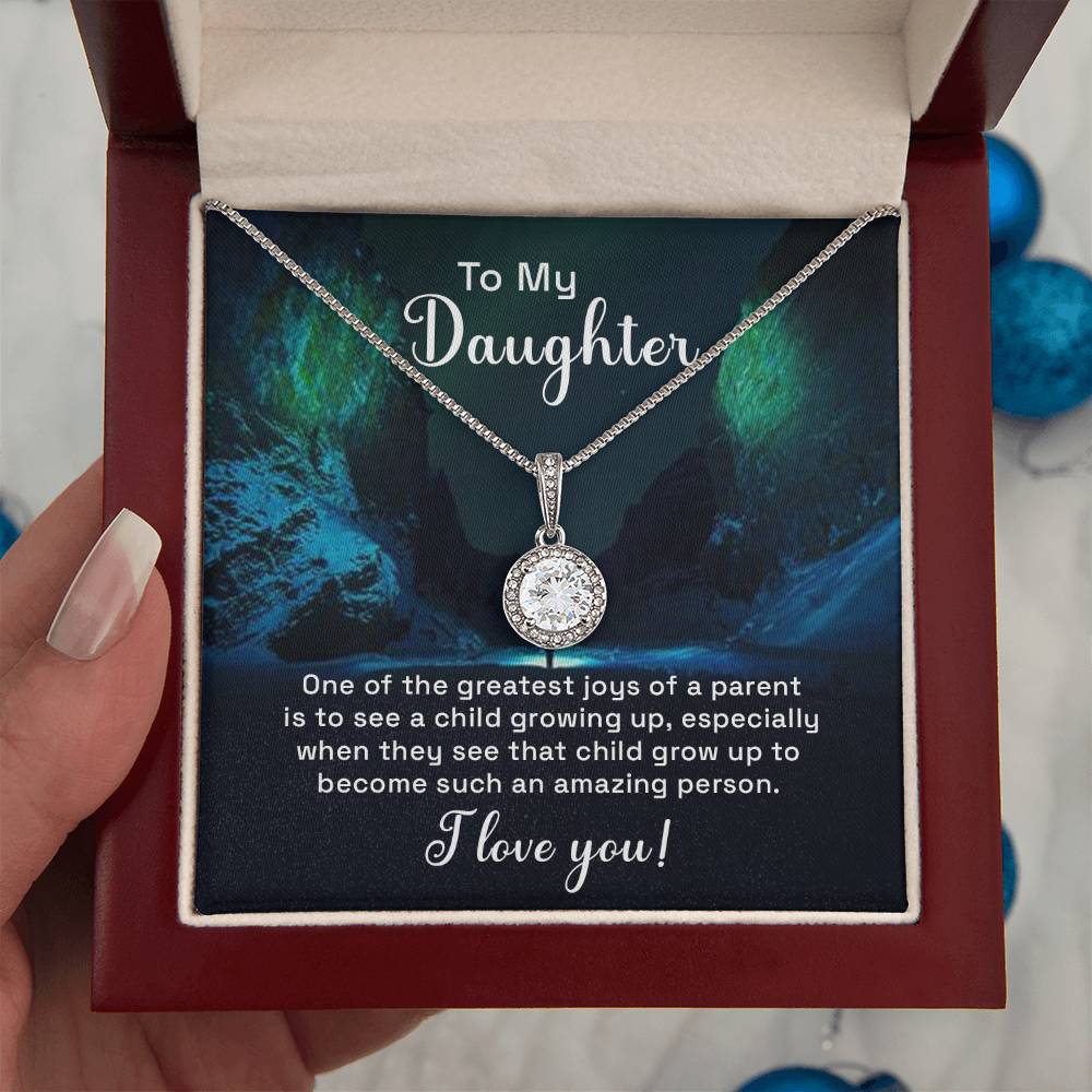 To My Daughter Necklace – Daughter Jewelry: Graduation, Birthday & Christmas – Eternal Hope Necklace