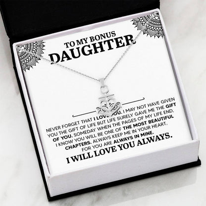 To My Daughter Necklace – Holiday Gift for Daughter Graduation – Anchor Pendant Necklace