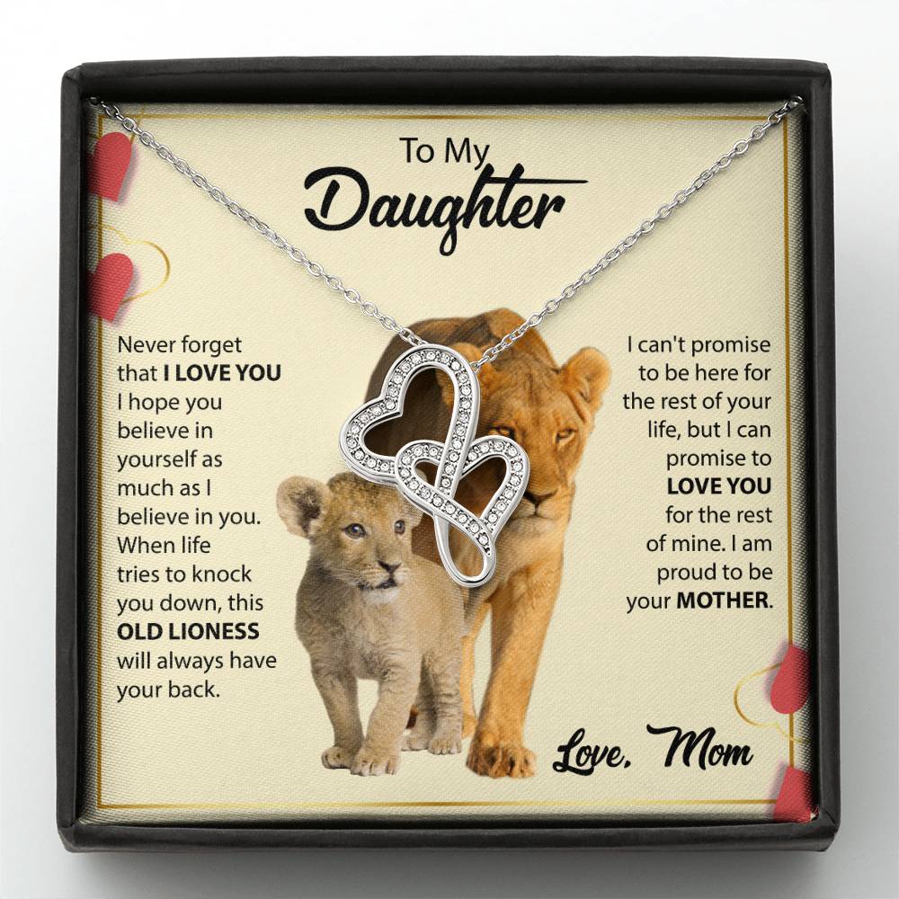 Holiday Gift for Daughter Graduation from Mom – Heart-to-heart Pendant Necklace