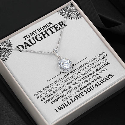 To My Daughter Necklace – Daughter Gift for Valentine’s and Graduation – Eternal Hope Necklace